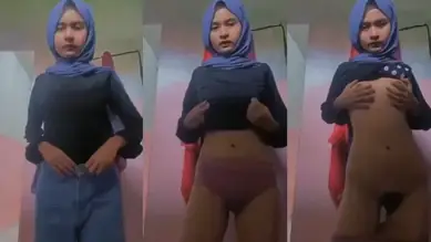 ABG Bocil Hijab Indo Pap Tocil Basah Ngangkang Brutal WOT